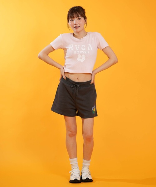 RVCA(ルーカ)の「RVCA/ルーカ 半袖 Tシャツ BG04C216(Tシャツ/カットソー・レディース・ホワイト/ライトピンク/ブラック・M/S)」の19枚目の写真