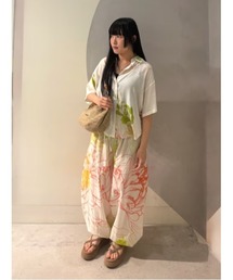 Desigual | フラワーラインアートバルーンパンツ【2026秋冬新作】(その他パンツ)