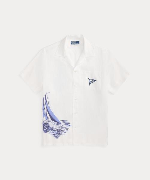 POLO RALPH LAUREN(ポロ ラルフ ローレン)の「クラシック フィット ノーティカル リネン キャンプ シャツ(シャツ/ブラウス・メンズ・マルチ・S/XS/L/M)」の2枚目の写真