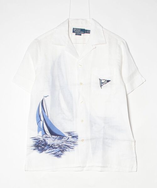 POLO RALPH LAUREN(ポロ ラルフ ローレン)の「クラシック フィット ノーティカル リネン キャンプ シャツ(シャツ/ブラウス・メンズ・マルチ・S/XS/L/M)」の7枚目の写真