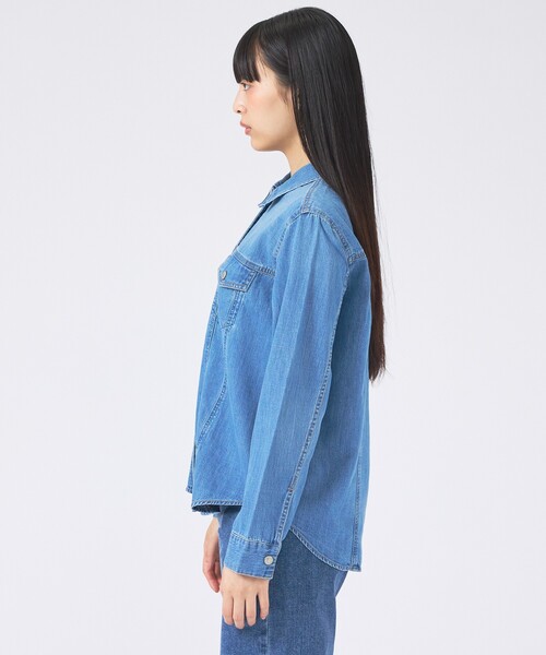 SOMETHING(サムシング)の「【SOMETHING/サムシング】G-SHIRT/デニムシャツ/デニム【WEB限定】(シャツ/ブラウス・レディース・インディゴブルー・フリー)」の11枚目の写真