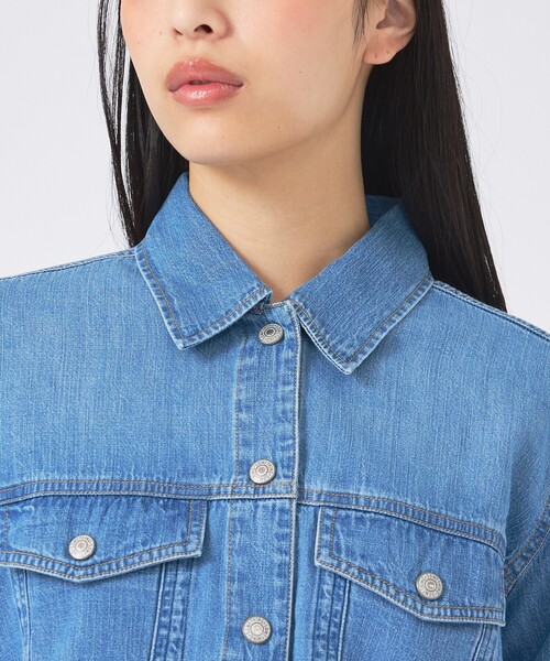 SOMETHING(サムシング)の「【SOMETHING/サムシング】G-SHIRT/デニムシャツ/デニム【WEB限定】(シャツ/ブラウス・レディース・インディゴブルー・フリー)」の14枚目の写真