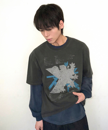 リリースピグメント半袖Tシャツブラックチャコール