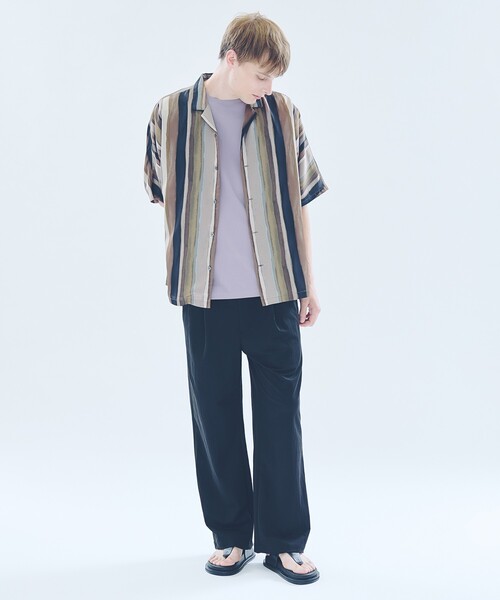 ABAHOUSE（アバハウス）の「総柄 オープンカラーシャツ / ドルマンスリーブ（シャツ/ブラウス・メンズ・イエロー/ブラウン/ネイビー/ブラック・48/46）」の15枚目の写真