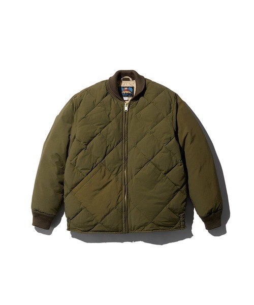 Eddie Bauer(エディーバウアー)の「エディーバウアー【EDDIE BAUER】 - ジャケット【SKYLINER JACKET E942430M】(ダウンジャケット/コート・メンズ・ダークグリーン/ベージュ/ブラック・XXL/XL/L)」の1枚目の写真