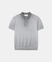 THEENDQUESTION（ジエンドクエスチョン）の「Dyeing washed collar knit top / GRAY（ニット/セーター）」