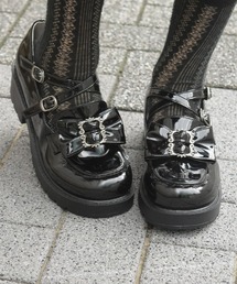 axes femme | バックルリボンローファー(パンプス)