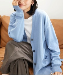 静電防止!ゆったりVネックカーディガン
