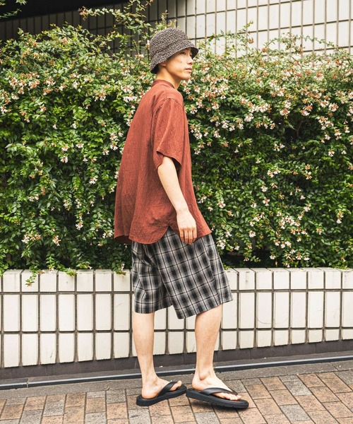 niko and...（ニコアンド）の「サッカーチェックショートパンツ（その他パンツ・メンズ・ブラック/ブラウン・LARGE/MEDIUM）」の5枚目の写真