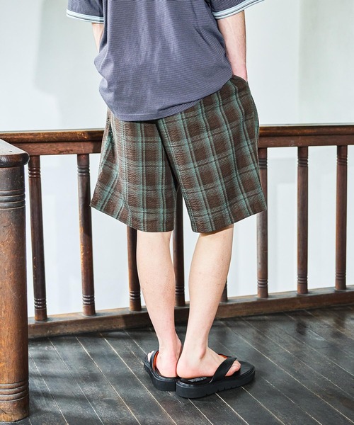 niko and...（ニコアンド）の「サッカーチェックショートパンツ（その他パンツ・メンズ・ブラック/ブラウン・LARGE/MEDIUM）」の12枚目の写真