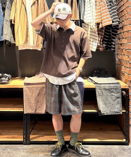 niko and...（ニコアンド）の「サッカーチェックショートパンツ（その他パンツ・メンズ・ブラック/ブラウン・LARGE/MEDIUM）」の19枚目の写真