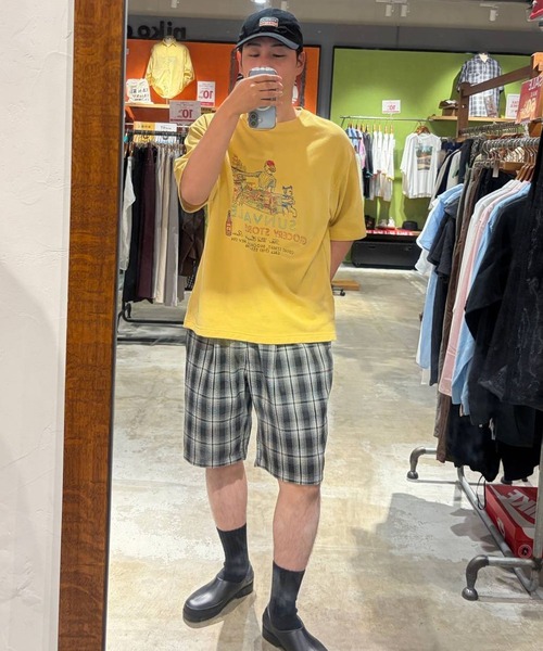 niko and...（ニコアンド）の「サッカーチェックショートパンツ（その他パンツ・メンズ・ブラック/ブラウン・LARGE/MEDIUM）」の14枚目の写真