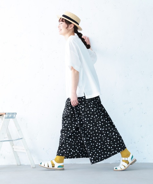 soulberry(ソウルベリー)の「しゅわしゅわドットのキュロット(その他パンツ・レディース・スミクロ・LL/3L/4L/5L/M/L)」の11枚目の写真