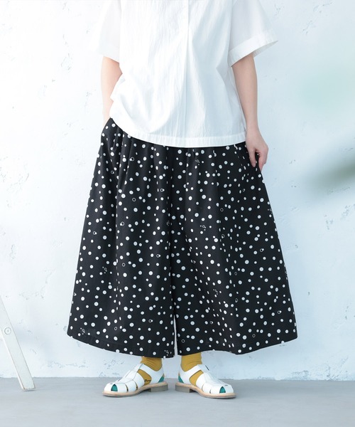 soulberry(ソウルベリー)の「しゅわしゅわドットのキュロット(その他パンツ・レディース・スミクロ・LL/3L/4L/5L/M/L)」の14枚目の写真