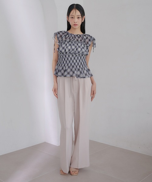 SOELA(ソエラ)の「【INGNI SOELA】チェックシャーリングブラウス/WEB限定(シャツ/ブラウス・レディース・ブラック系1/ブラウン系その他2・FREE)」の13枚目の写真