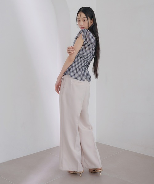 SOELA(ソエラ)の「【INGNI SOELA】チェックシャーリングブラウス/WEB限定(シャツ/ブラウス・レディース・ブラック系1/ブラウン系その他2・FREE)」の14枚目の写真