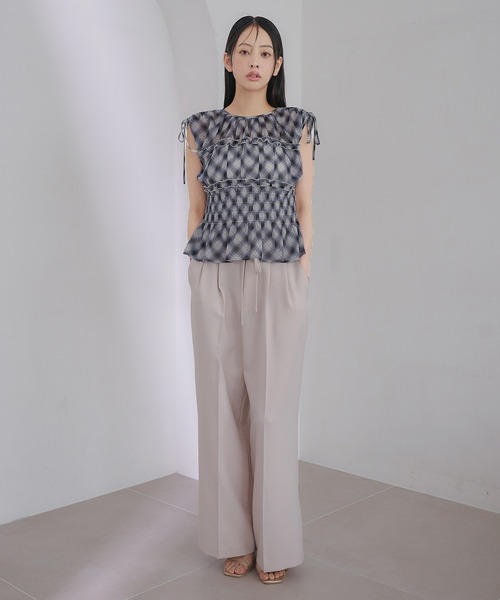 SOELA(ソエラ)の「【INGNI SOELA】チェックシャーリングブラウス/WEB限定(シャツ/ブラウス・レディース・ブラック系1/ブラウン系その他2・FREE)」の15枚目の写真