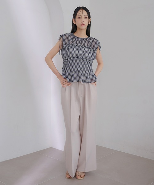 SOELA(ソエラ)の「【INGNI SOELA】チェックシャーリングブラウス/WEB限定(シャツ/ブラウス・レディース・ブラック系1/ブラウン系その他2・FREE)」の16枚目の写真