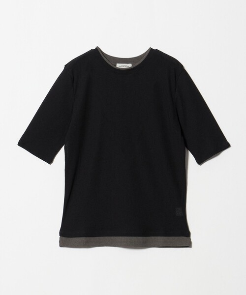 green label relaxing(グリーンレーベルリラクシング)の「シアー メランジ Tシャツ(Tシャツ/カットソー・レディース・ブラック/モカ/グレー・FREE)」の22枚目の写真