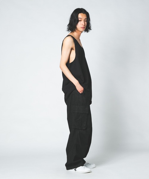 LOS ANGELES APPAREL(ロサンゼルスアパレル)の「【LOS ANGELES APPAREL/ロサンゼルスアパレル】 【綿100% 吸水性・可動性に優れ着心地抜群】1815GD 6.5オンス クラシックタンクトップ 厚手 無地 USA製 アメリカ製 インナー レイヤード(タンクトップ・メンズ・ブラック/ホワイト・MEDIUM/X-LARGE)」の12枚目の写真