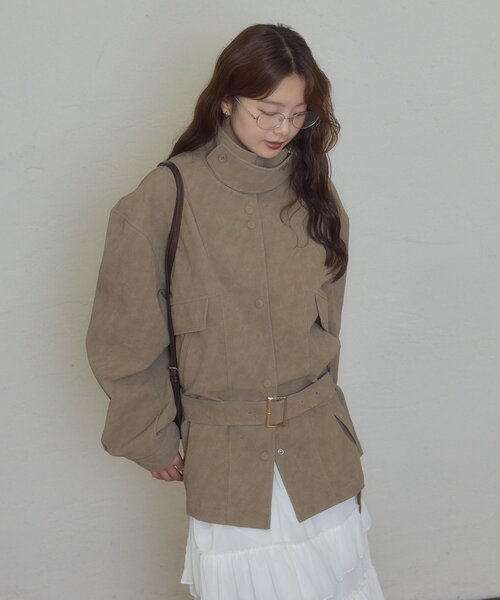 mystic(ミスティック)の「ローベルトブルゾンジャケット(その他アウター・レディース・アイボリー/ベージュ/ブラウン・FREE)」の19枚目の写真