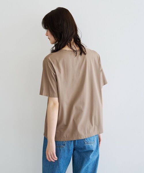 YECCA VECCA(イェッカヴェッカ)の「【接触冷感】フロッキーロゴTee(Tシャツ/カットソー・レディース・ブラウン/ダークベージュ・FREE)」の21枚目の写真