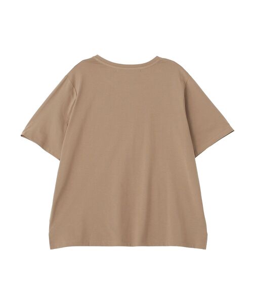 YECCA VECCA(イェッカヴェッカ)の「【接触冷感】フロッキーロゴTee(Tシャツ/カットソー・レディース・ブラウン/ダークベージュ・FREE)」の13枚目の写真