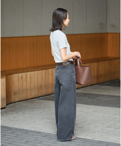JOURNAL STANDARD（ジャーナルスタンダード）の「マルチマッチ シアーフライス無地/ボーダーTシャツ（Tシャツ/カットソー・レディース・ブルー/ブルー系その他/ブラウン/グレー/イエロー・FREE）」の16枚目の写真
