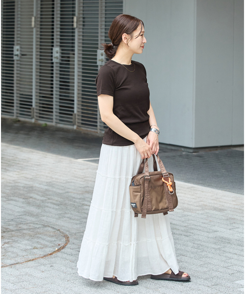 JOURNAL STANDARD（ジャーナルスタンダード）の「マルチマッチ シアーフライス無地/ボーダーTシャツ（Tシャツ/カットソー・レディース・ブルー/ブルー系その他/ブラウン/グレー/イエロー・FREE）」の22枚目の写真