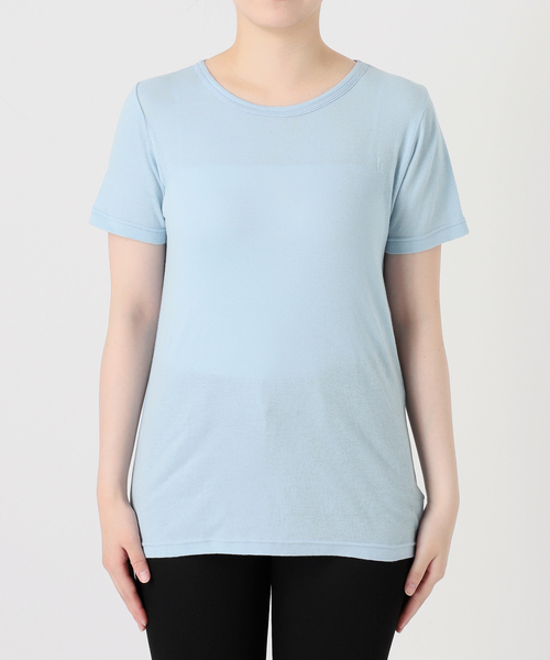 JOURNAL STANDARD（ジャーナルスタンダード）の「マルチマッチ シアーフライス無地/ボーダーTシャツ（Tシャツ/カットソー・レディース・ブルー/ブルー系その他/ブラウン/グレー/イエロー・FREE）」の7枚目の写真