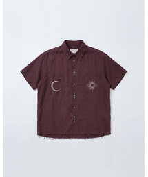 EYC（インヤン）の「Sun&Moon Embroidery Shirt (magenta)（シャツ/ブラウス）」