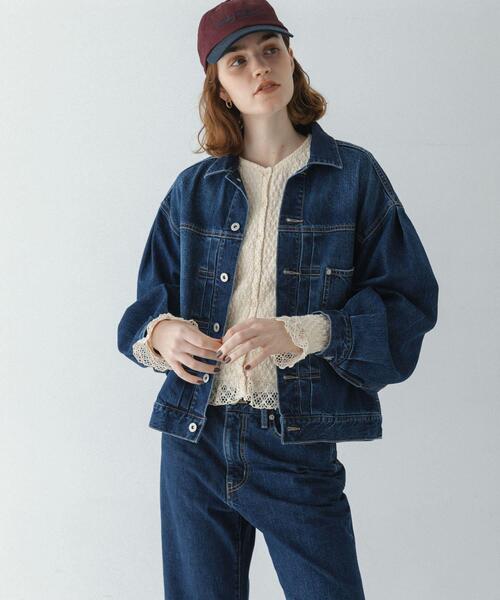 URBAN RESEARCH Sonny Label(アーバンリサーチサニーレーベル)の「『WEB限定』レースシャーリングフリルカットソー(Tシャツ/カットソー・レディース・ホワイト系その他/ブラック・FREE)」の13枚目の写真