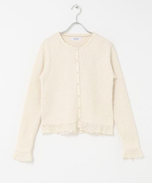 URBAN RESEARCH Sonny Label(アーバンリサーチサニーレーベル)の「『WEB限定』レースシャーリングフリルカットソー(Tシャツ/カットソー・レディース・ホワイト系その他/ブラック・FREE)」の14枚目の写真