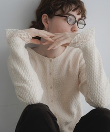 URBAN RESEARCH Sonny Label（アーバンリサーチサニーレーベル）の「『WEB限定』レースシャーリングフリルカットソー（Tシャツ/カットソー）」