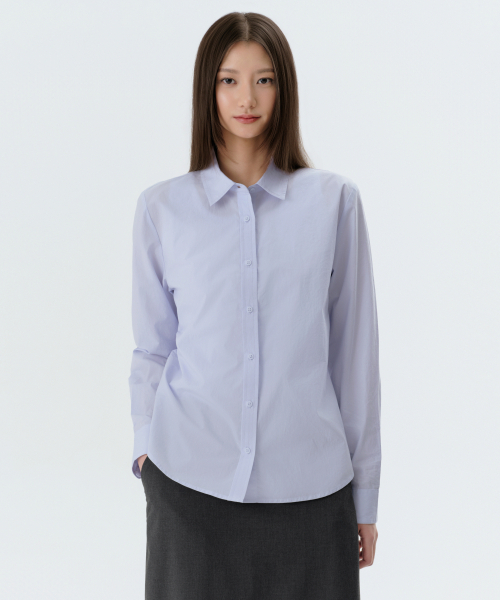 MUSINSA STANDARD WOMAN（ムシンサスタンダードウーマン）の「ウィメンズレギュラーワッシドポプリンシャツ[ペイルブルー]（シャツ/ブラウス・レディース・その他・LARGE/MEDIUM/SMALL/X-SMALL）」の5枚目の写真