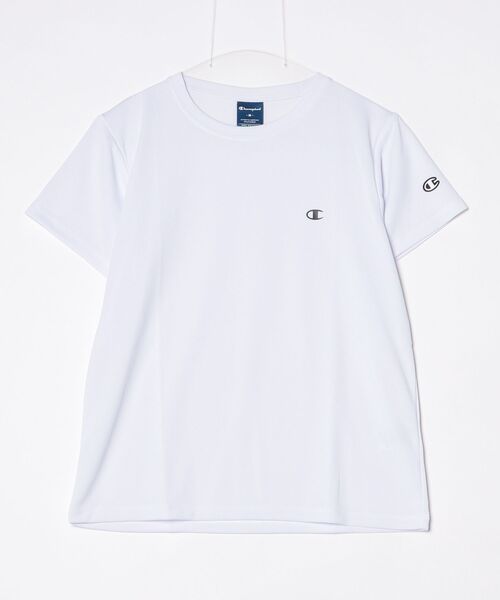 Champion(チャンピオン)の「【Champion/チャンピオン】レディース ショートスリーブTシャツ(Tシャツ/カットソー・レディース・その他35/ホワイト/ブラック・LARGE/MEDIUM)」の1枚目の写真