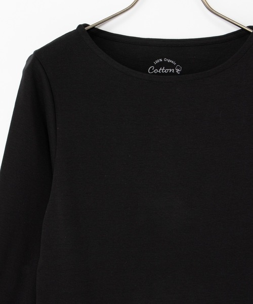 Honeys(ハニーズ)の「オーガニックボート衿T(Tシャツ/カットソー・レディース・グレー系その他2/ブラウン系その他2/オフホワイト/ボルドー/ブラック/ベージュ系その他2/ブラウン系その他3・L/LL/M/S)」の15枚目の写真