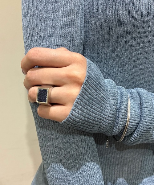 and cloud（アンドクラウド）の「Deep Sea Blue Ring（リング・レディース・シルバー系その他・#17/#15/#13/#11）」の3枚目の写真