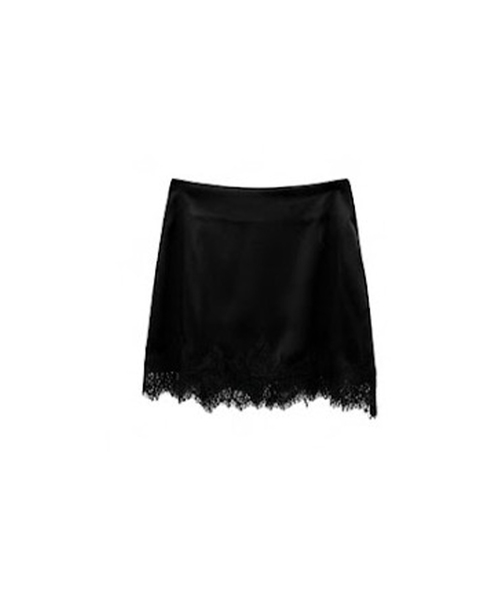 PROJECT WAVE（プロジェクトウェーブ）の「Cilly Satin Skirt Pant [BEIGE]（スカート・レディース・Beige/ブラック/アイボリー・MEDIUM/SMALL）」の2枚目の写真