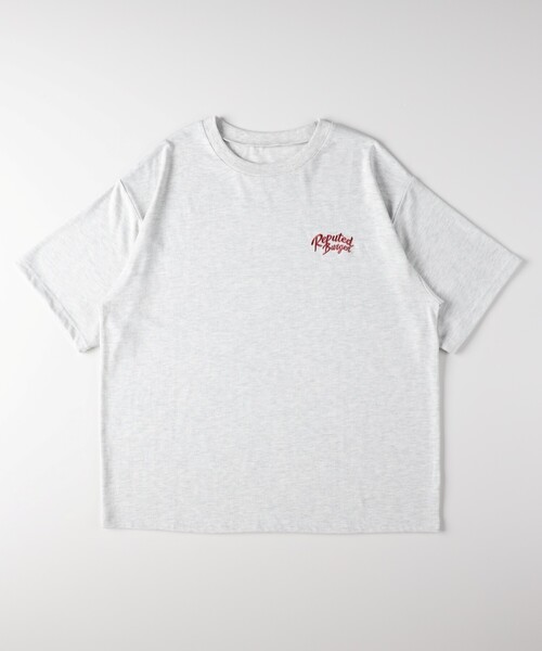 HONEYSUCKLE ROSE（ハニーサックルローズ）の「ハンバーガーバックプリントTシャツ（Tシャツ/カットソー・レディース・アイボリー/ネイビー・04/05）」の12枚目の写真