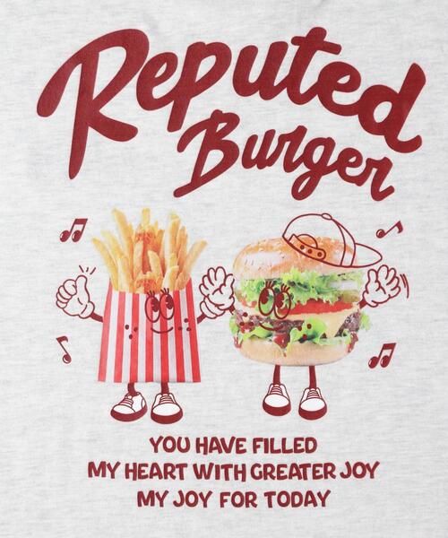 HONEYSUCKLE ROSE（ハニーサックルローズ）の「ハンバーガーバックプリントTシャツ（Tシャツ/カットソー・レディース・アイボリー/ネイビー・04/05）」の14枚目の写真