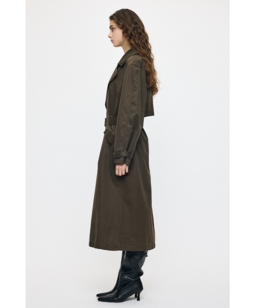MOUSSY(マウジー)の「【26年AW新作】MOTOR トレンチコート(トレンチコート・レディース・ライトブラック/カーキ・FREE)」の5枚目の写真