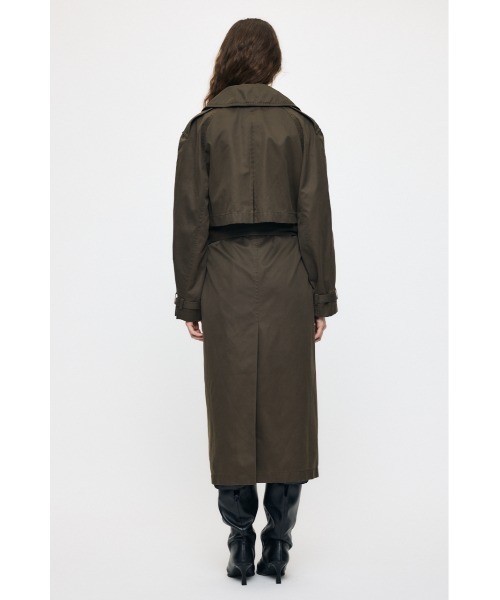 MOUSSY(マウジー)の「【26年AW新作】MOTOR トレンチコート(トレンチコート・レディース・ライトブラック/カーキ・FREE)」の6枚目の写真