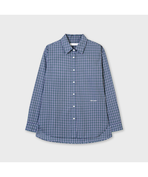 PLAC WOMEN(プレイス・ウィメン)の「カーブヘムシャツ グリーン(チェック)(シャツ/ブラウス・レディース・グリーン・O/S)」の1枚目の写真