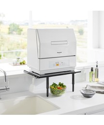 tower（タワー）の「カウンターに載せられる伸縮食洗機ラック タワー ハイタイプ（キッチン収納）」