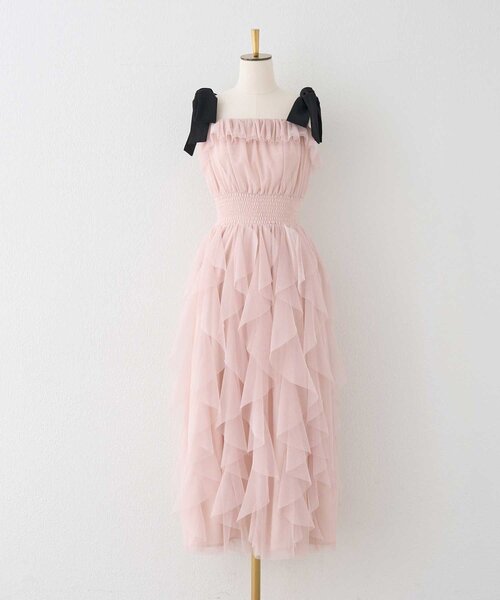 Belle Charme】Volume Tulle Frill Onepiece（ワンピース）｜Belle