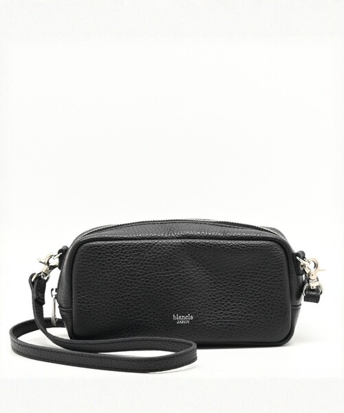 blancle(ブランクレ)の「【blancle/ブランクレ】レザーボックスショルダーバッグ/bc1395/レザー/バッグ(ショルダーバッグ・レディース・ブラック・フリー)」の1枚目の写真