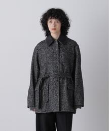 YLEVE / NEPPED TWEED COVERALL JACKET