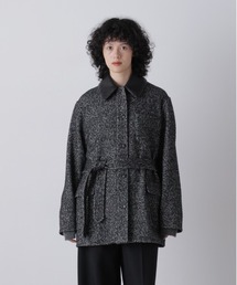 YLEVE / NEPPED TWEED COVERALL JACKET