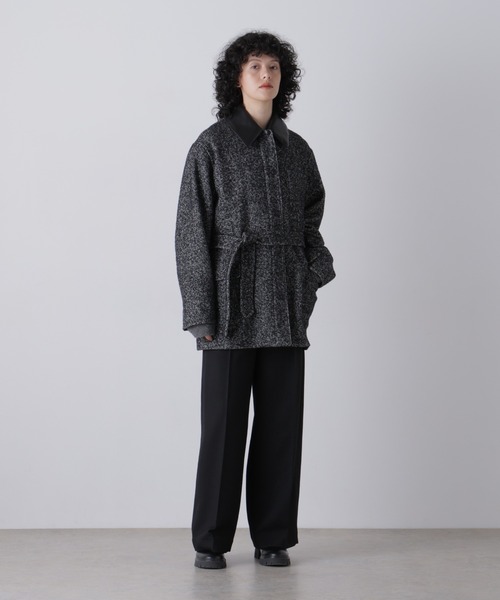 YLEVE(イレーヴ)の「YLEVE / NEPPED TWEED COVERALL JACKET(ブルゾン・レディース・ブラック系その他・1/0)」の5枚目の写真